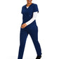 Women's Pocketless Melissa Long Sleeve Underscrub Tee - 5047 - White