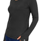Women's Pocketless Mackenzie Crew Neck Underscrub Tee - 5051 - Black