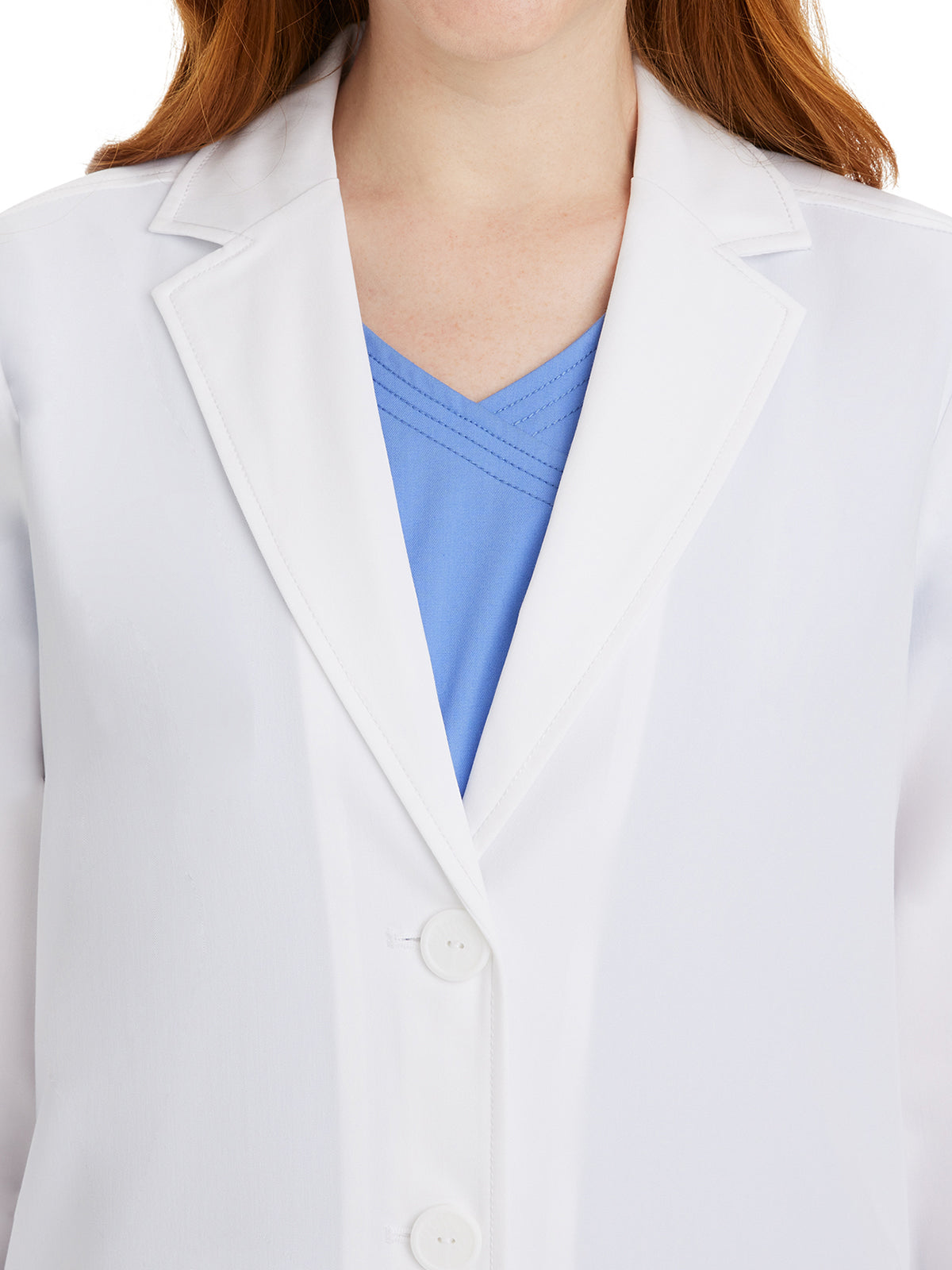 Women's Two-Pocket 31" Consultation Notched Collar Lab Coat