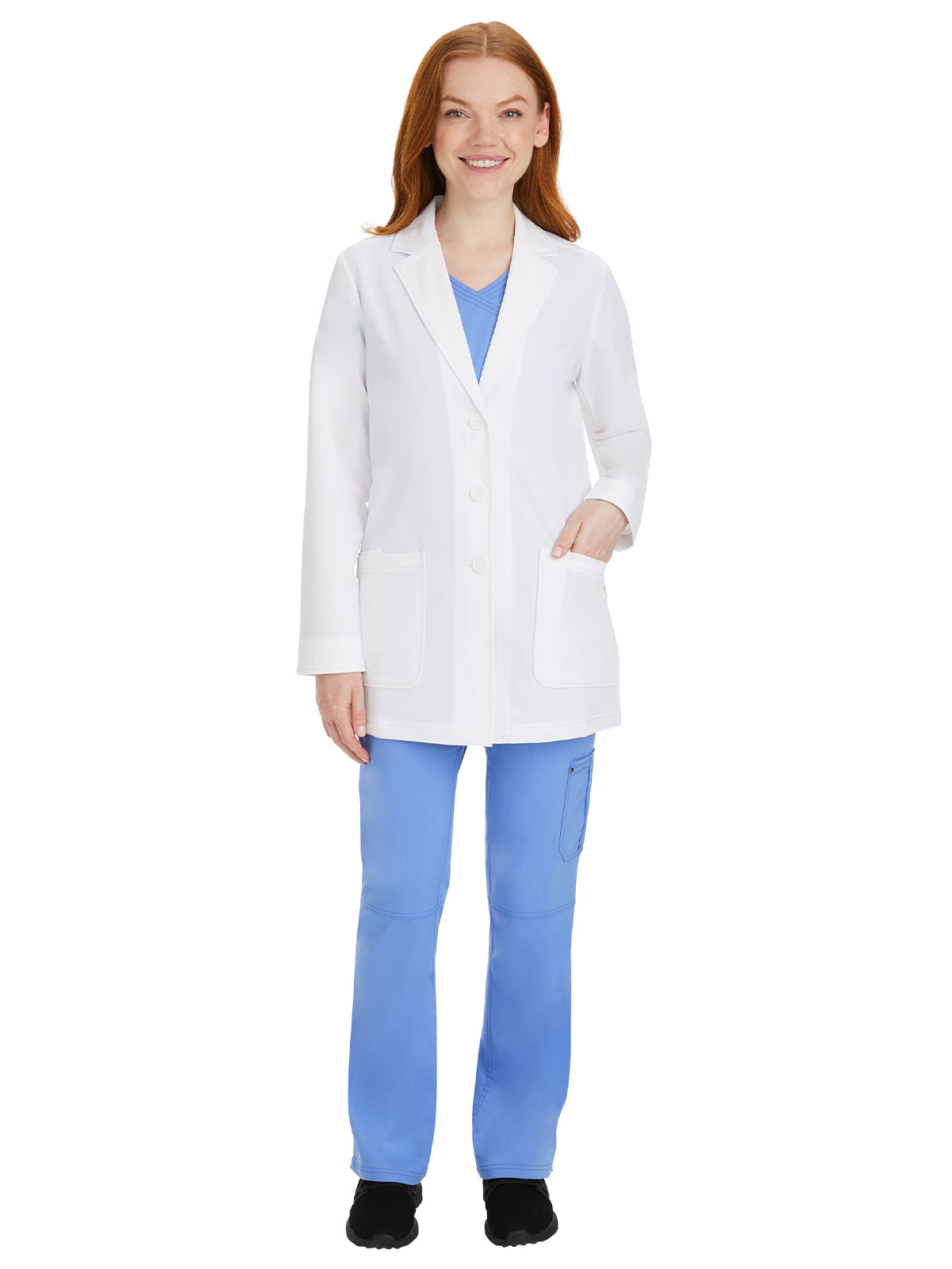 Women's Two-Pocket 31" Consultation Notched Collar Lab Coat