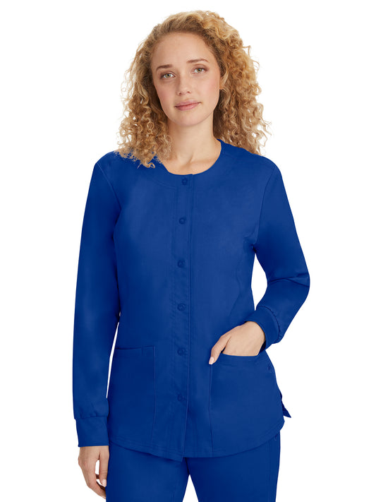 Women's Snap-Front Scrub Jacket