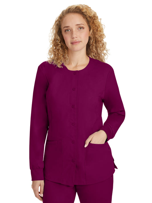 Women's Snap-Front Scrub Jacket