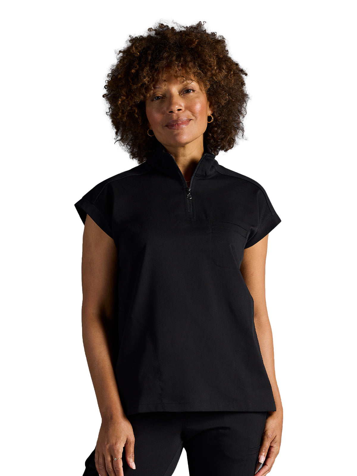 Women's Vienna Quarter-Zip Scrub Top