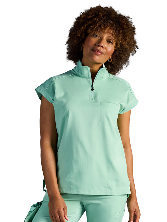 Women's Vienna Quarter-Zip Scrub Top