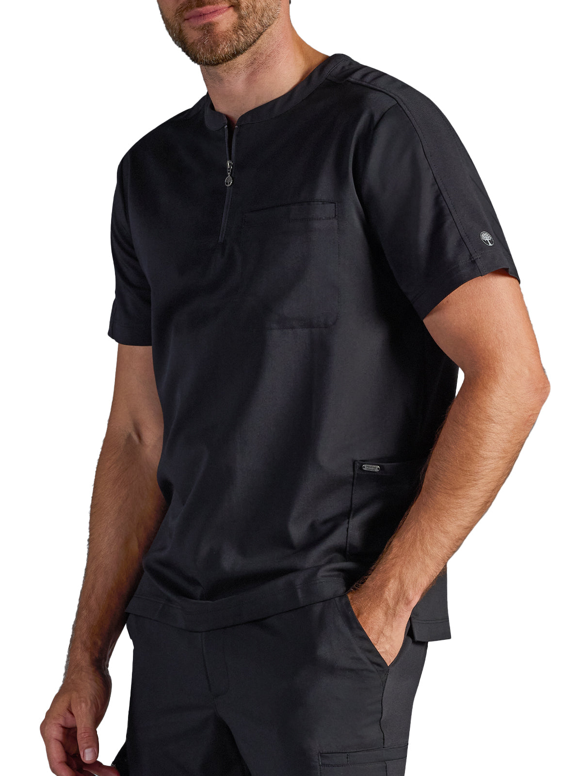 Men's Victor Quarter-Zip Scrub Top