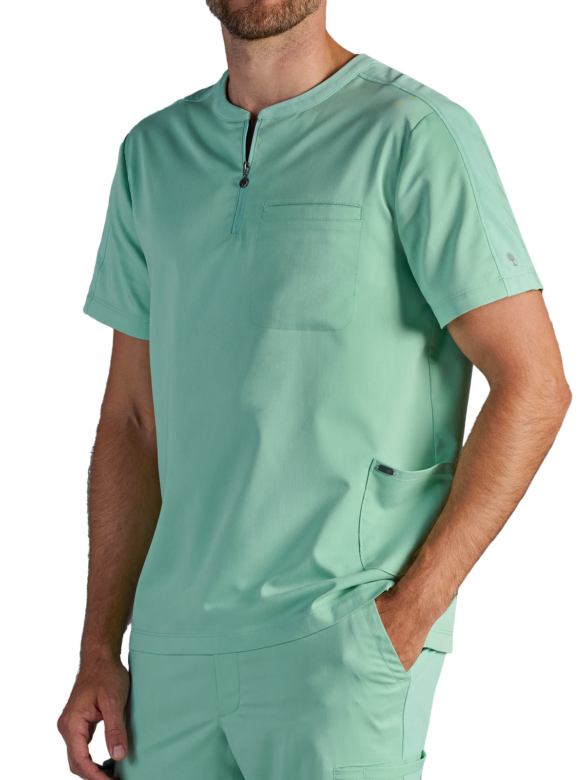 Men's Victor Quarter-Zip Scrub Top