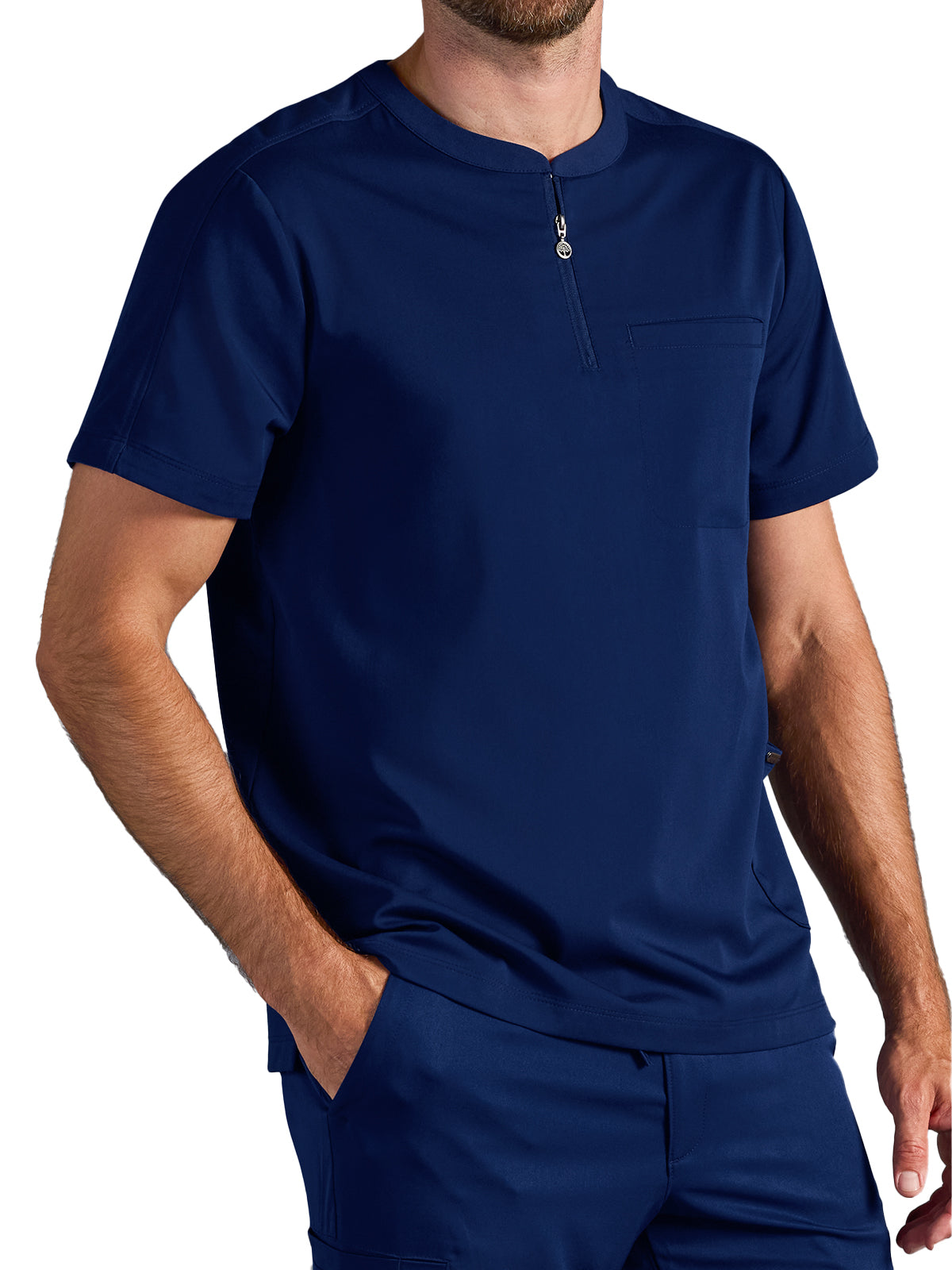 Men's Victor Quarter-Zip Scrub Top