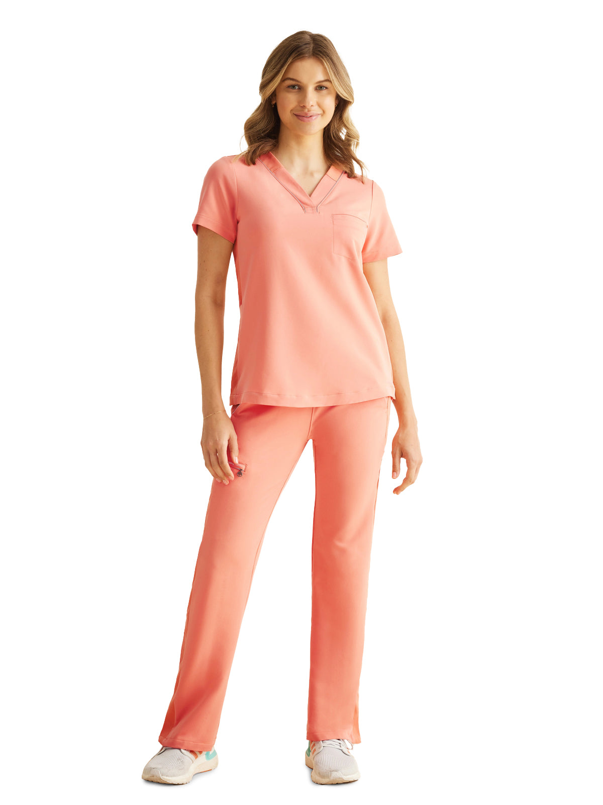 Women's 1-Pocket V-Neck Scrub Top