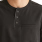 Men's 1-Pocket Mandarin Collar Scrub Top