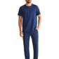 Men's 1-Pocket Mandarin Collar Scrub Top