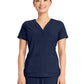 Women's 3-Pocket Y-Neck Top - HH751 - Navy