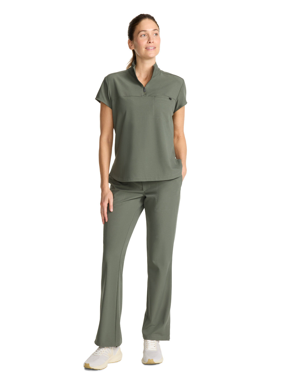 Women's 1-Pocket Partial Zip Top