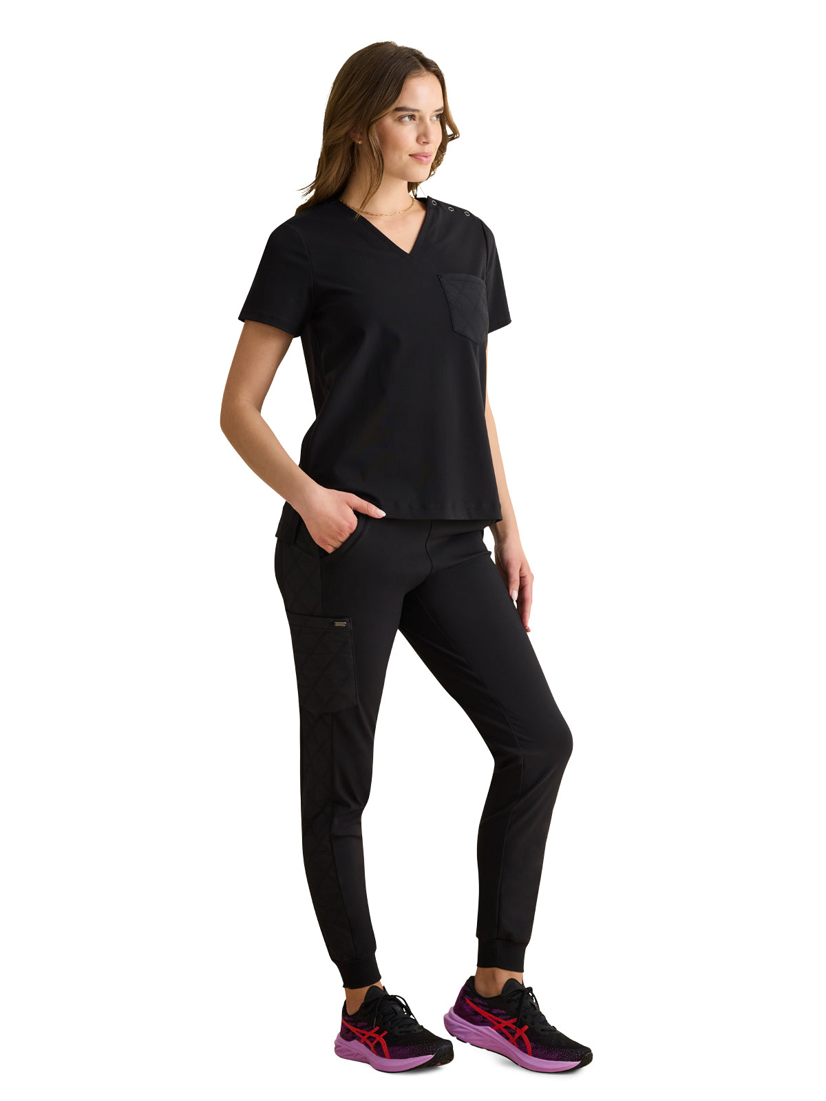 Women's 1-Pocket V-Neck Top