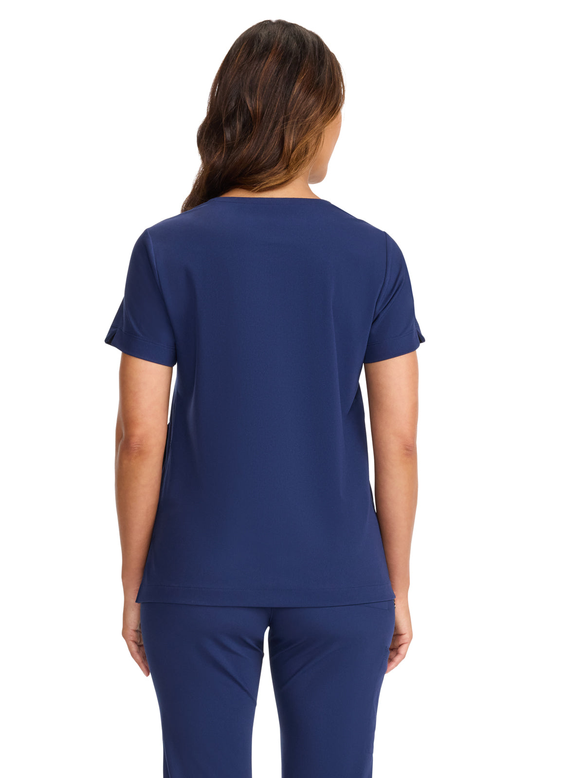 Women's 2-Pocket Tunic V-Neck Top