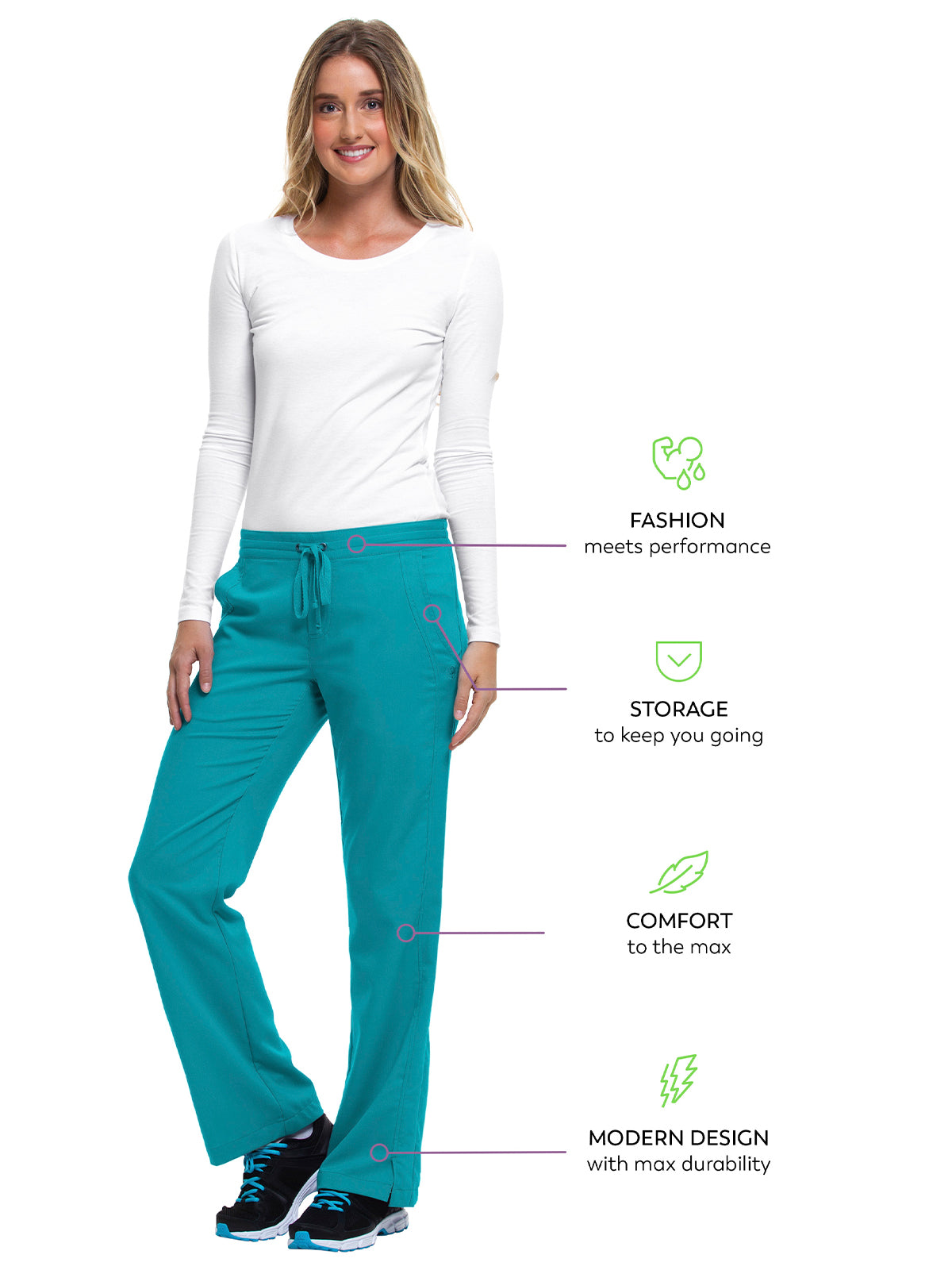 Women's 2-Pocket Taylor Flat Front Pant