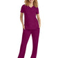 Women's 2-Pocket Taylor Flat Front Pant - 9095 - Wine