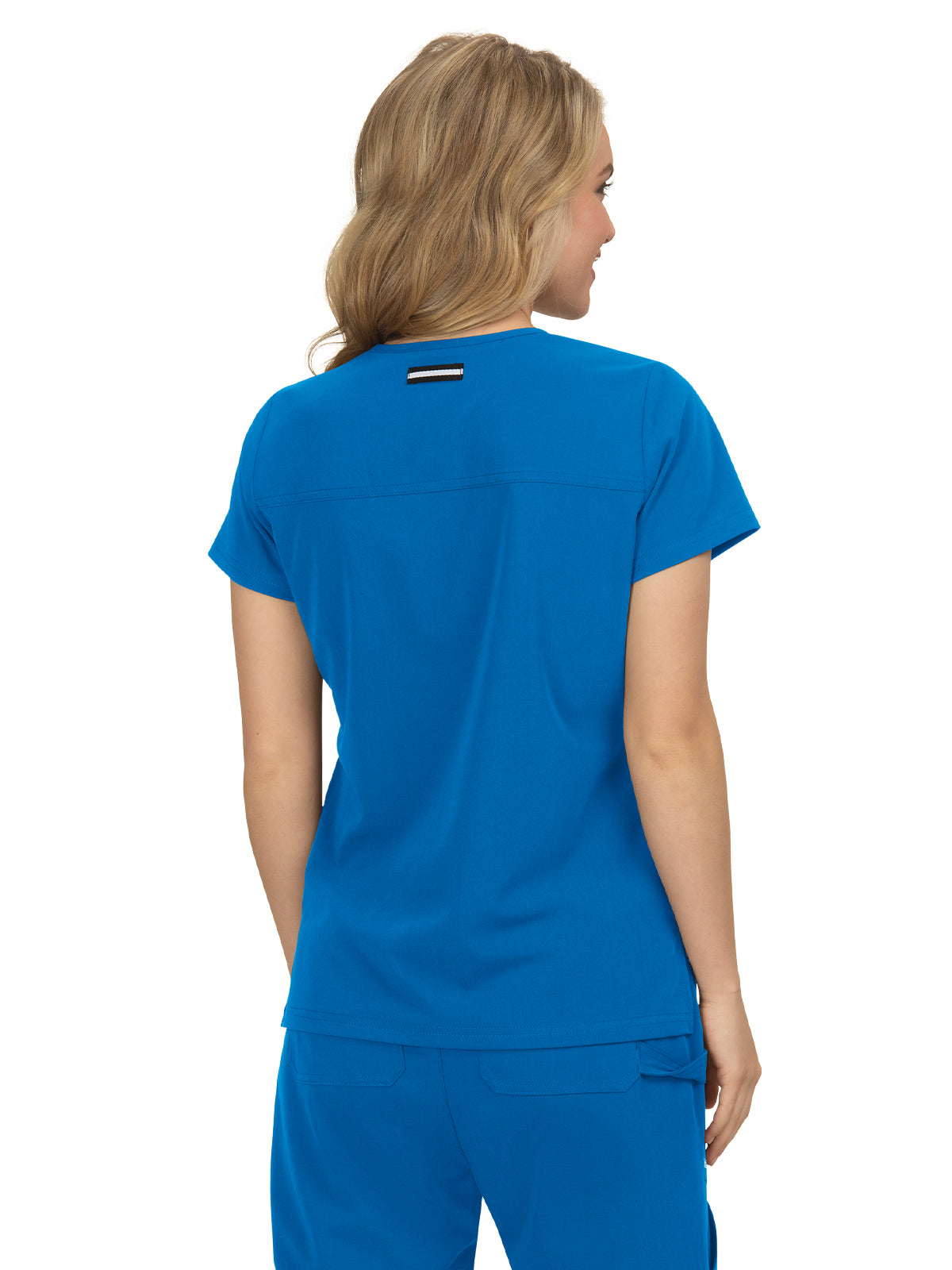 Women's 3-Pocket Wide V-Neck Stretch Hustle and Heart Top