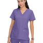 Women's 3-Pocket Wide V-Neck Stretch Hustle and Heart Top