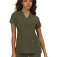 Women's 3-Pocket Wide V-Neck Stretch Hustle and Heart Top