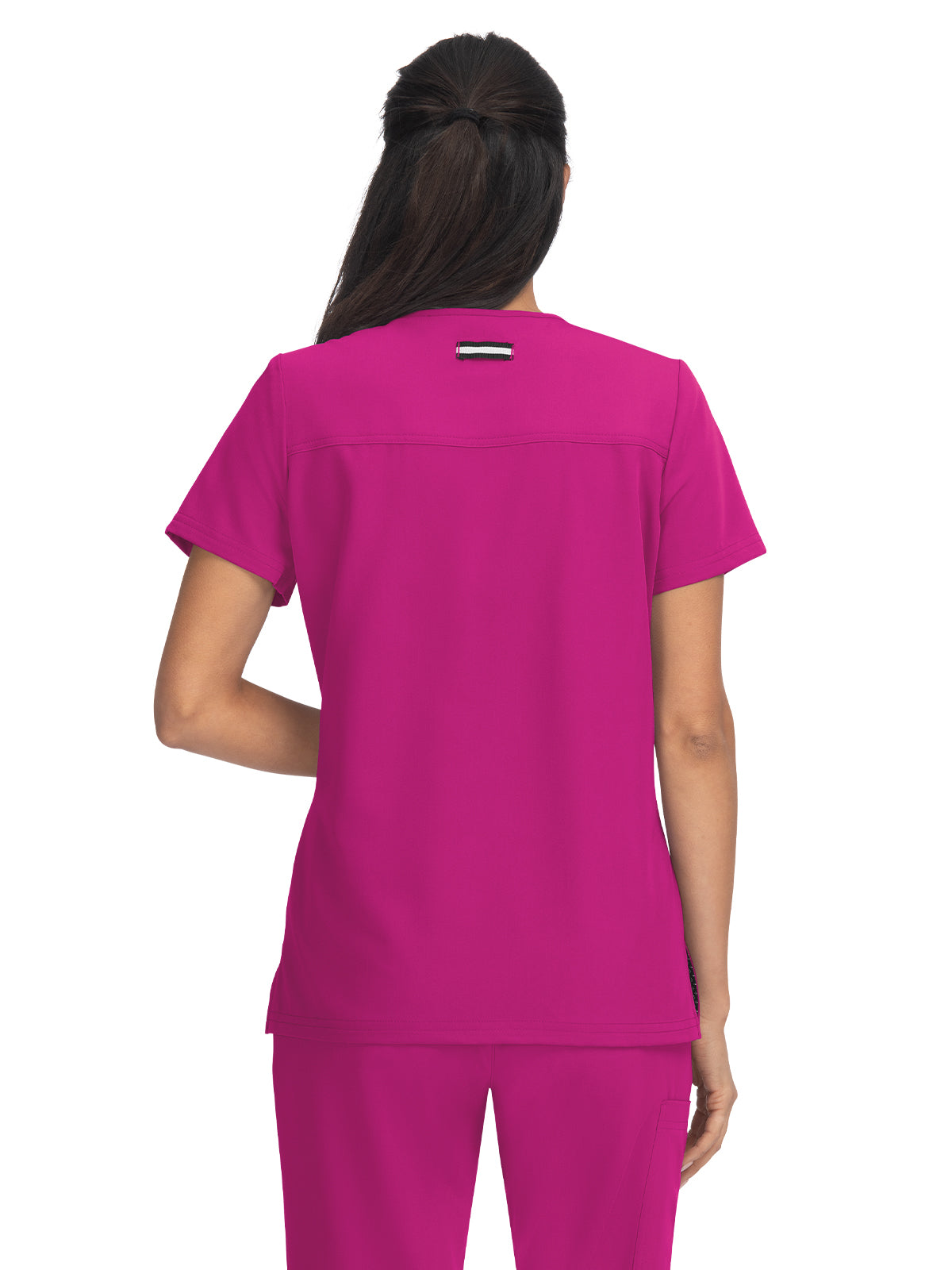 Women's 3-Pocket Wide V-Neck Stretch Hustle and Heart Top