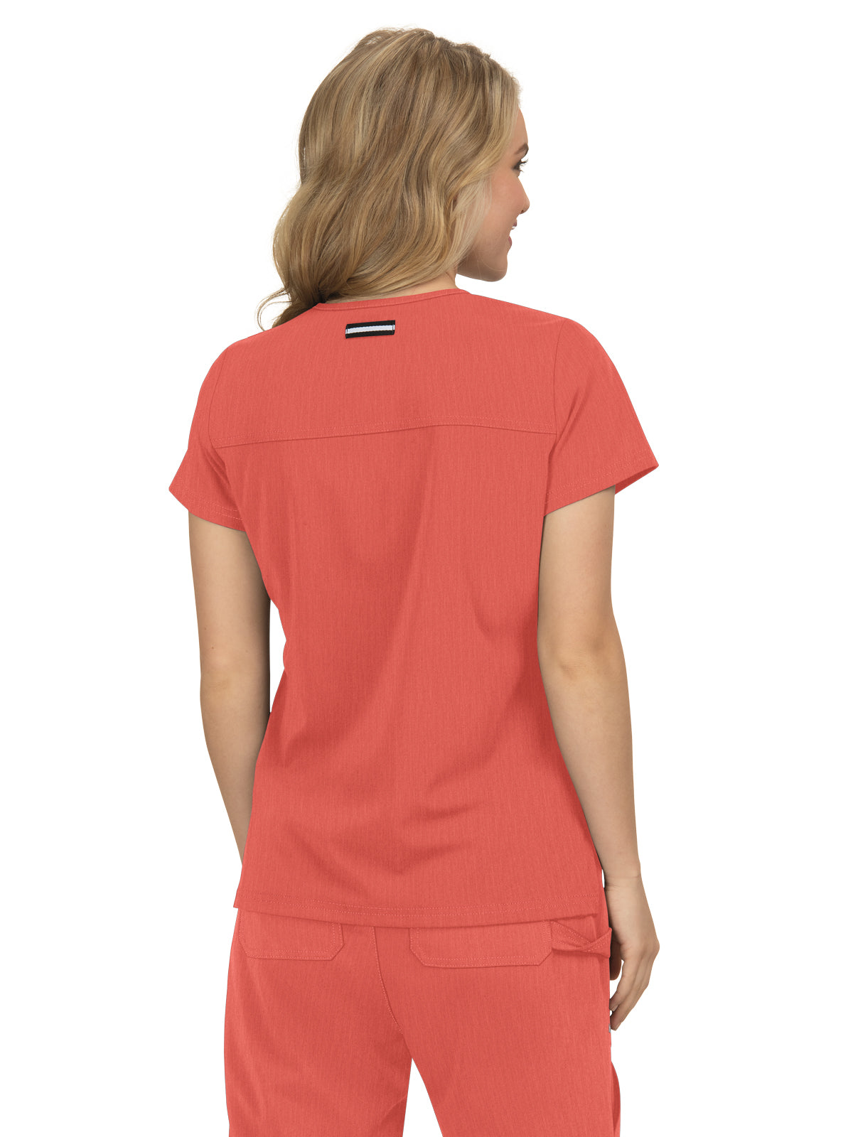 Women's 3-Pocket Wide V-Neck Stretch Hustle and Heart Top