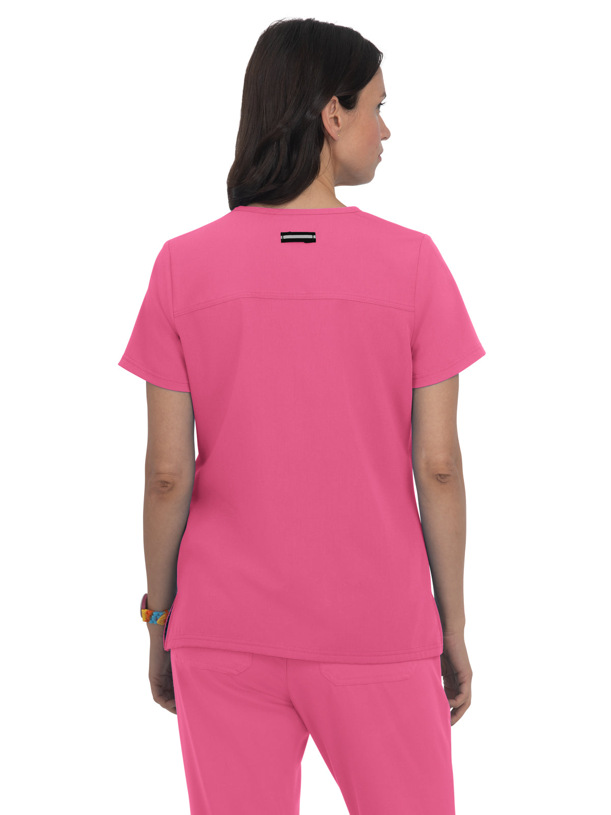 Women's 3-Pocket Wide V-Neck Stretch Hustle and Heart Top