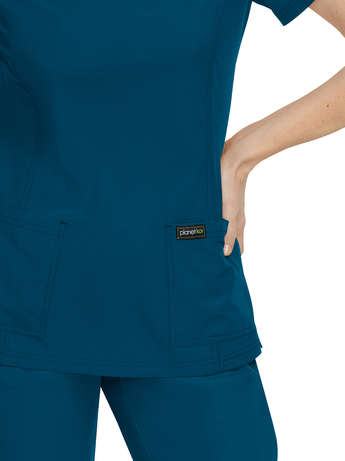 Women's 2-Pocket Eco-Friendly Longevity Scrub Top