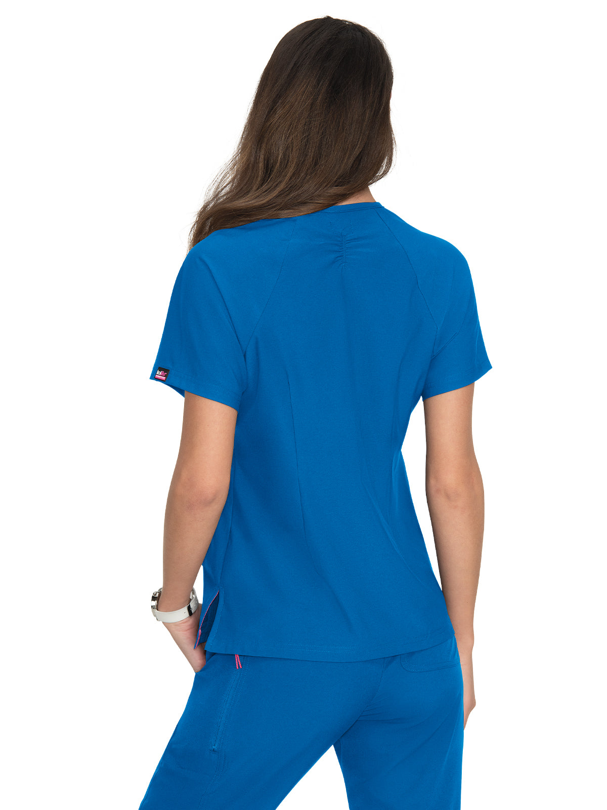 Women's 4-Pocket Split-Neck Action Scrub Top