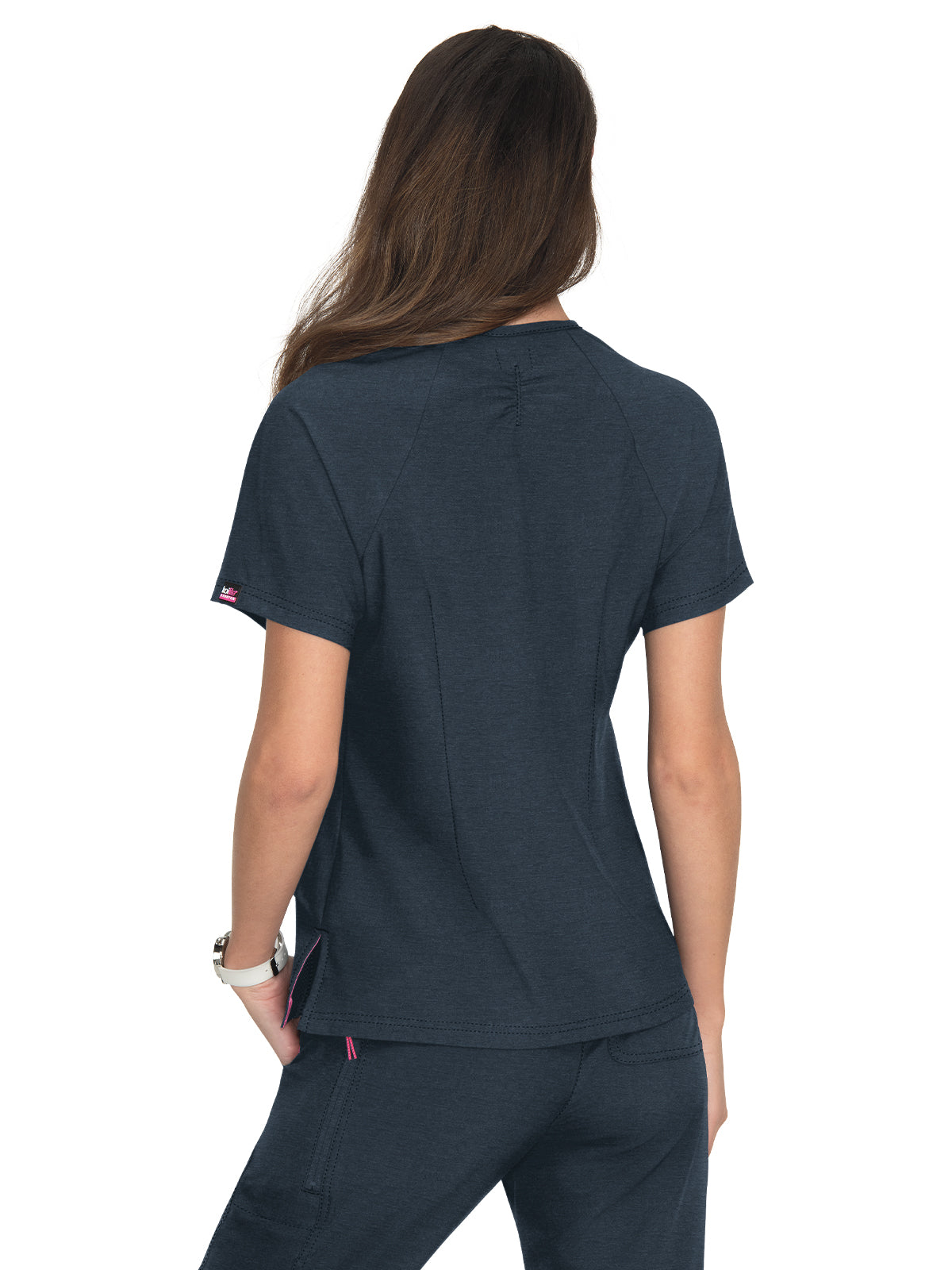 Women's 4-Pocket Split-Neck Action Scrub Top