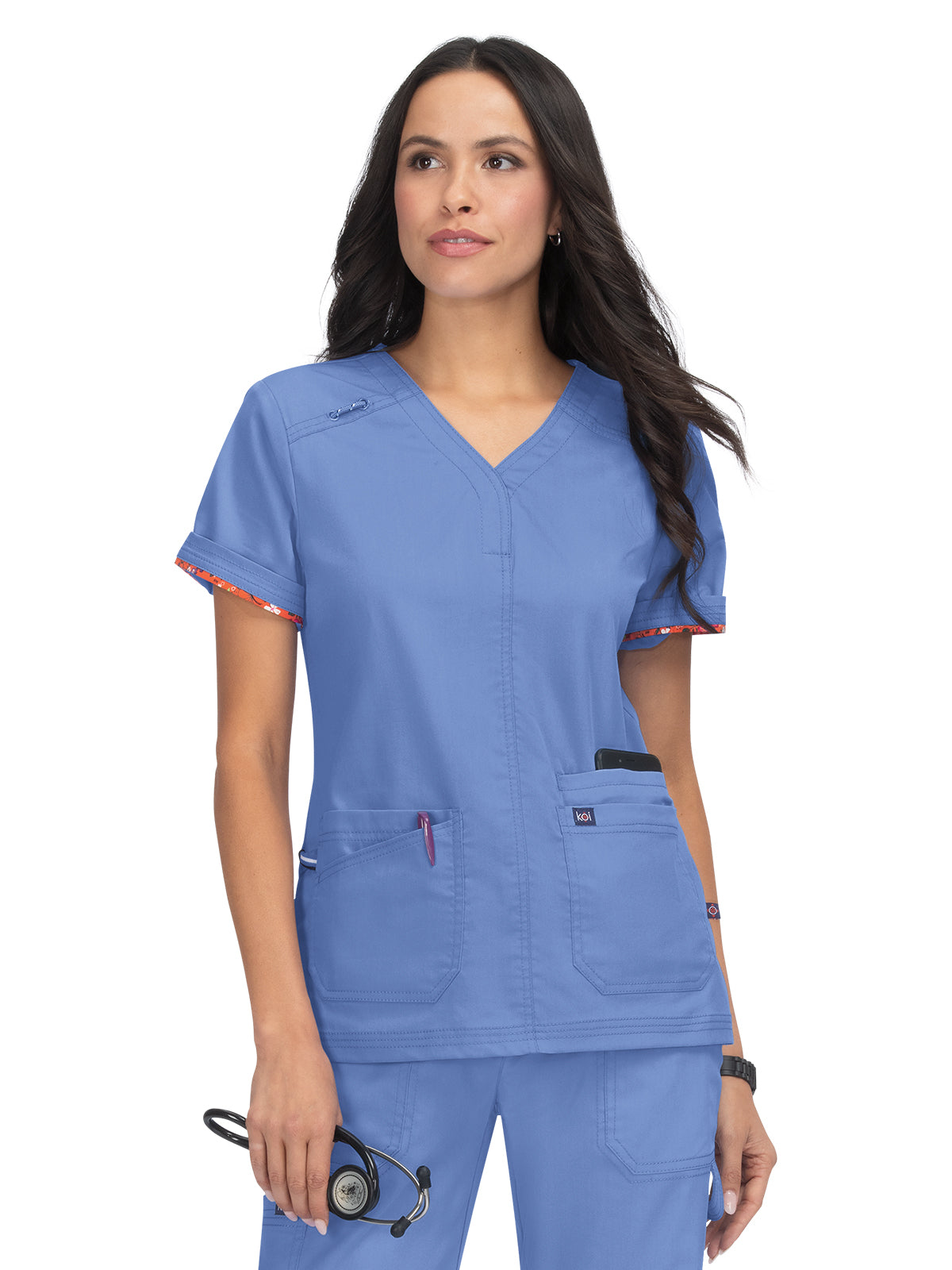 Women's Breathable Stretch Liv Scrub Top