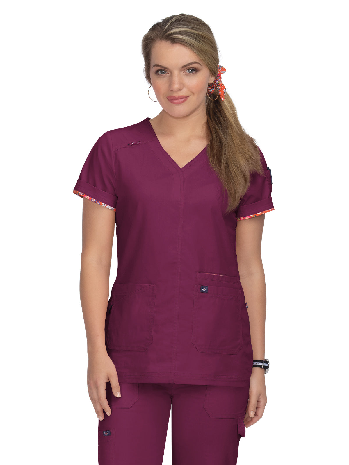 Women's Breathable Stretch Liv Scrub Top