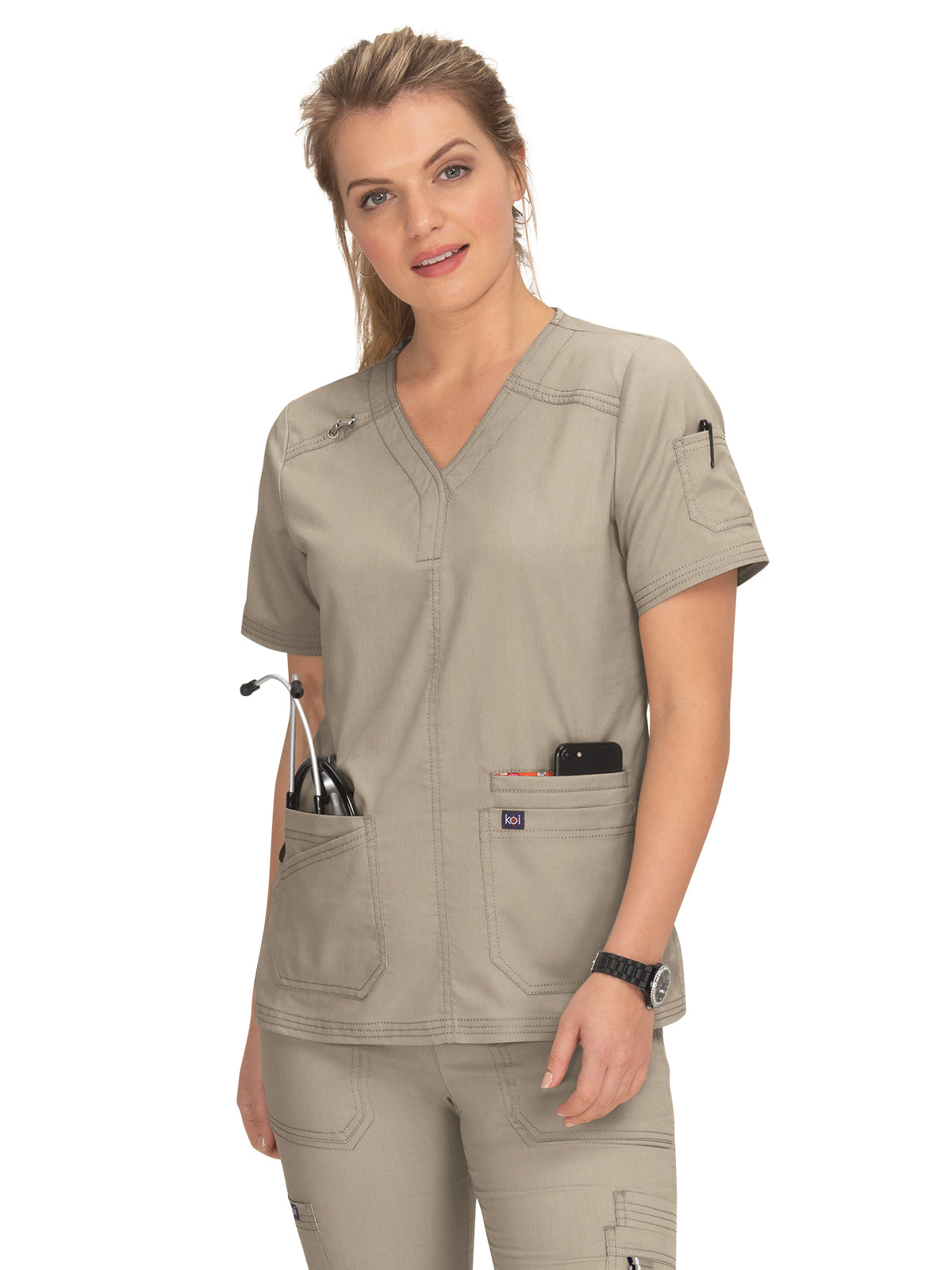 Women's Breathable Stretch Liv Scrub Top