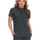 Women's 4-Pocket Zipper-Neck Mandarin Collar Driven Scrub Top