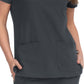 Women's 4-Pocket Zipper-Neck Mandarin Collar Driven Scrub Top