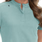 Women's 4-Pocket Zipper-Neck Mandarin Collar Driven Scrub Top