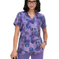 Women's 2-Pocket Stretch Print Velora Scrub Top