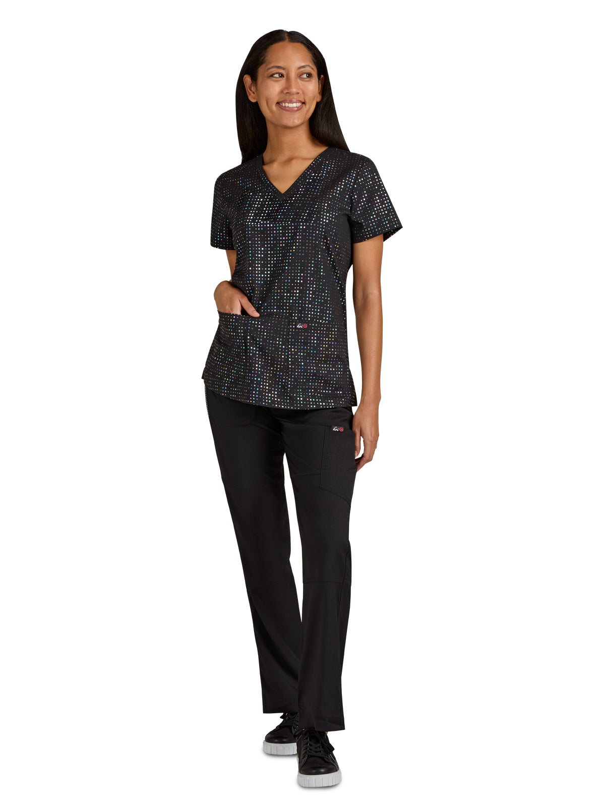 Women's 2-Pocket Stretch Print Velora Top