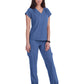 Women's 1-Pocket Heart-Shaped Neckline Eco-Friendly Kailani Scrub Top