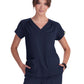 Women's Heart-Shaped Neckline Meadow Scrub Top