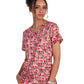 Women's 3-Pocket Print Rosalie Scrub Top