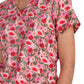 Women's 3-Pocket Print Rosalie Scrub Top