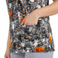 Women's 3-Pocket Print Rosalie Scrub Top