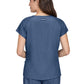 Women's Heart-Shaped Neckline Up and Going Scrub Top