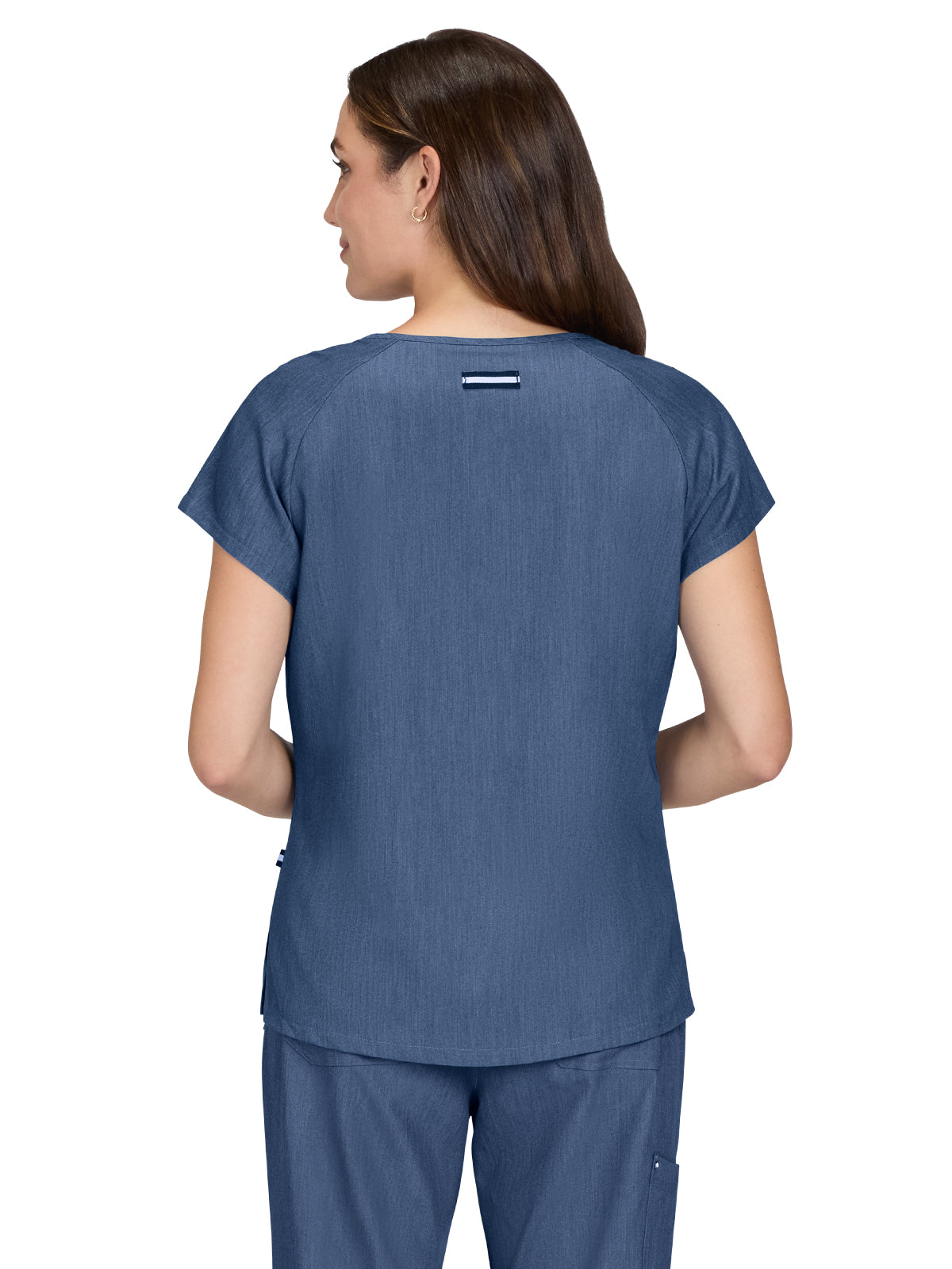 Women's Heart-Shaped Neckline Up and Going Scrub Top