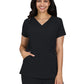 Women's Ribbed V-Neck 4-Pocket Sari Scrub Top