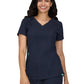 Women's Ribbed V-Neck 4-Pocket Sari Scrub Top