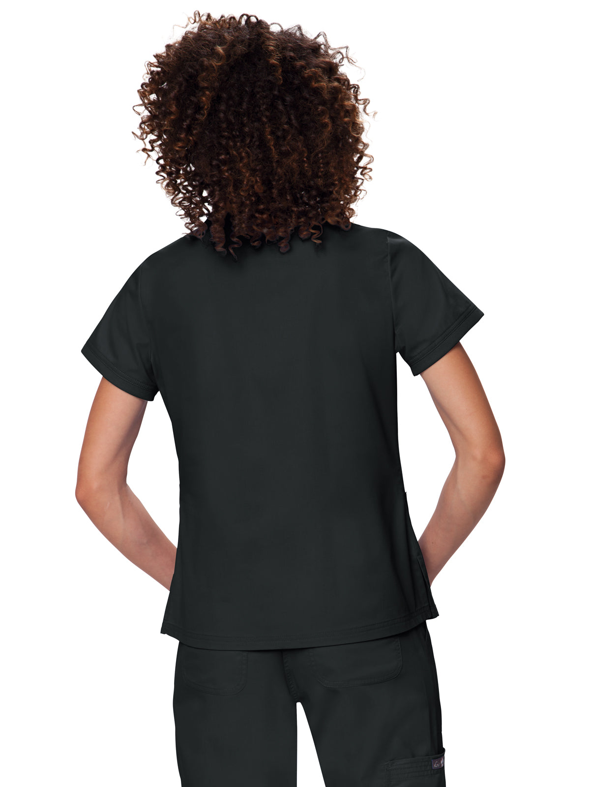 Women's 3-Pocket Soft Rib Trim V-Neck Nicole Scrub Top