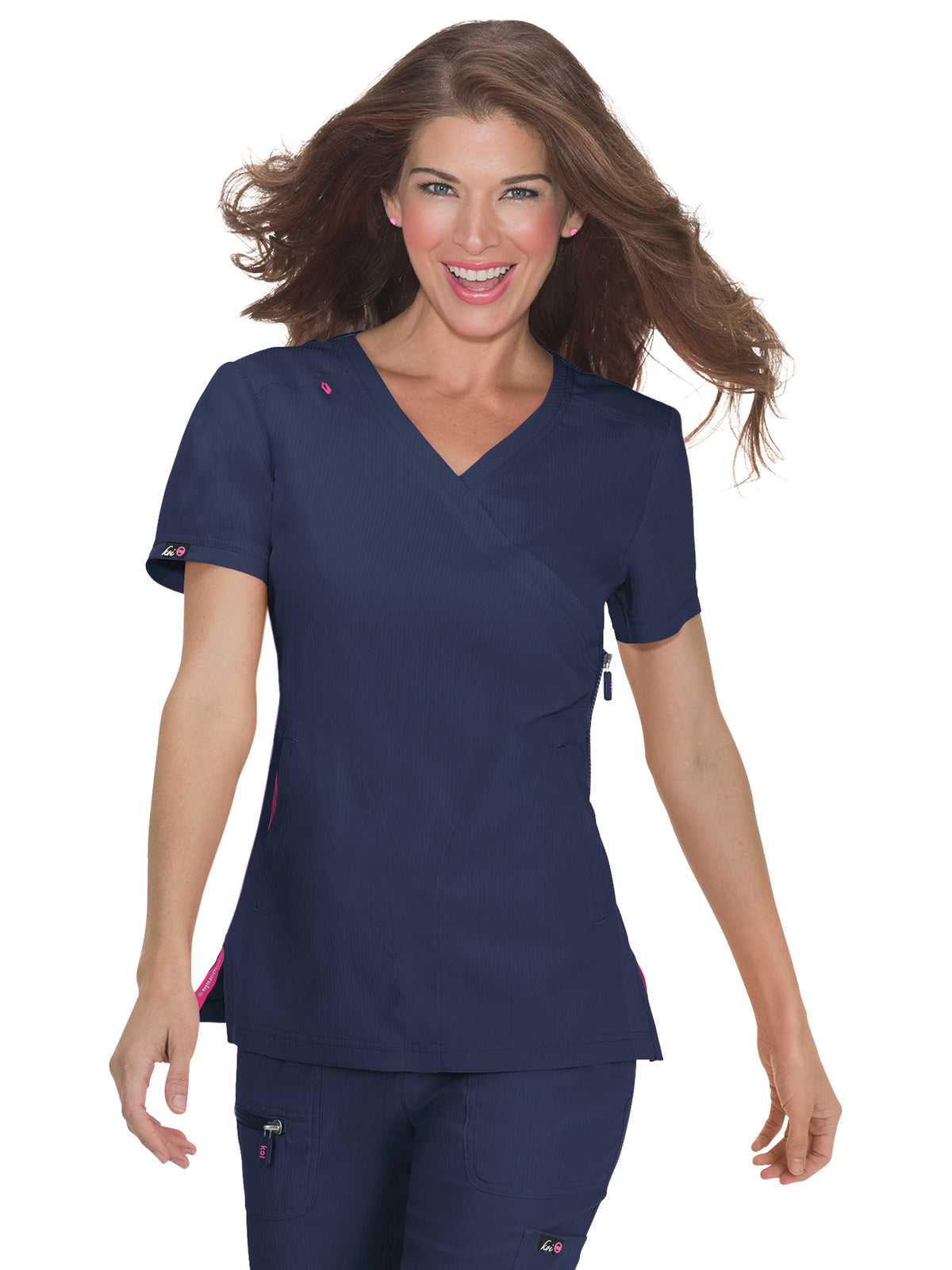 Women's 3-Pocket Mock-Wrap Philosophy Scrub Top