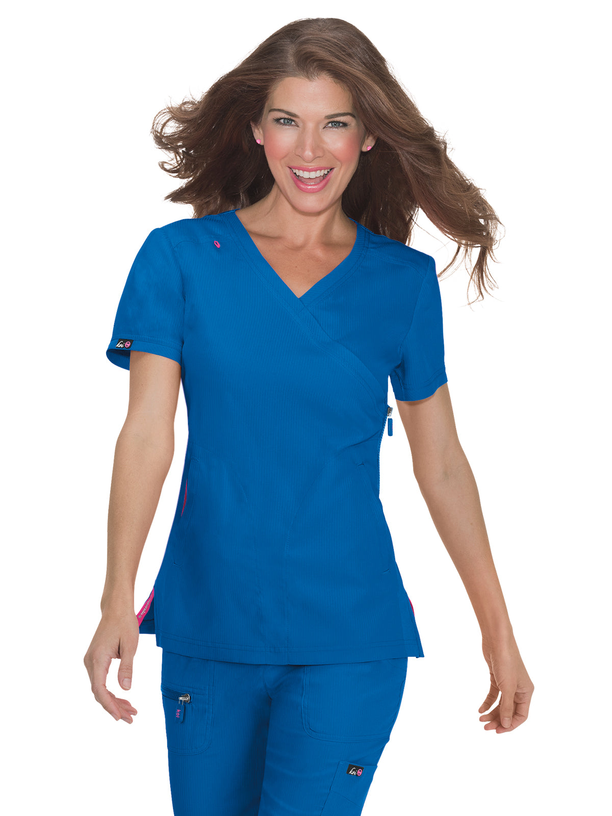 Women's 3-Pocket Mock-Wrap Philosophy Scrub Top