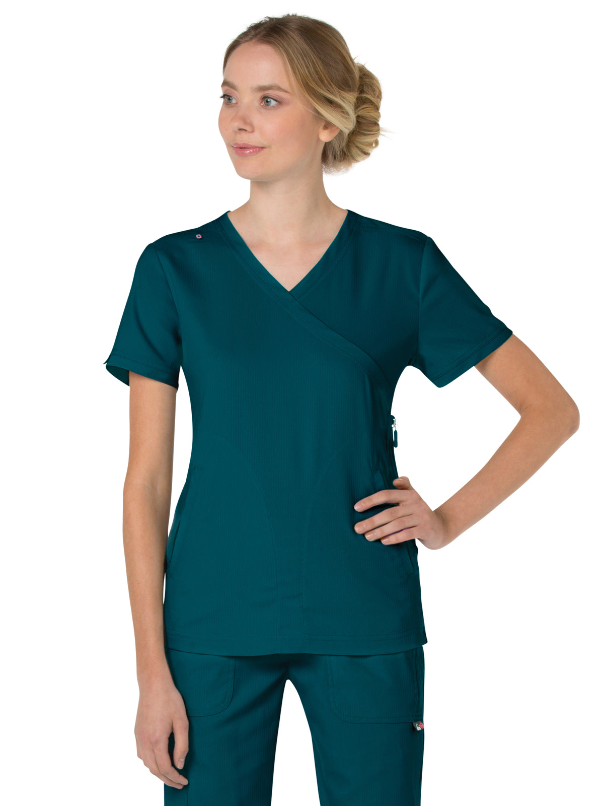 Women's 3-Pocket Mock-Wrap Philosophy Scrub Top